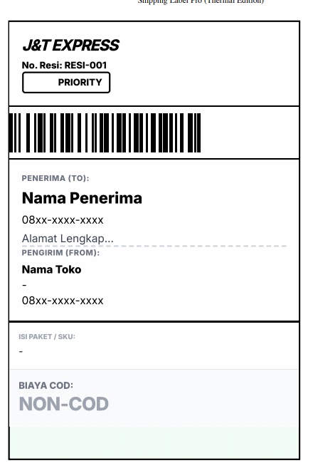 Preview Cetak Barcode